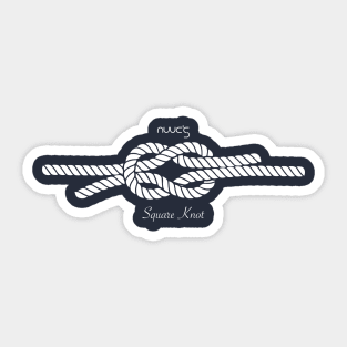 Nautical Square Knot by Nuucs Sticker